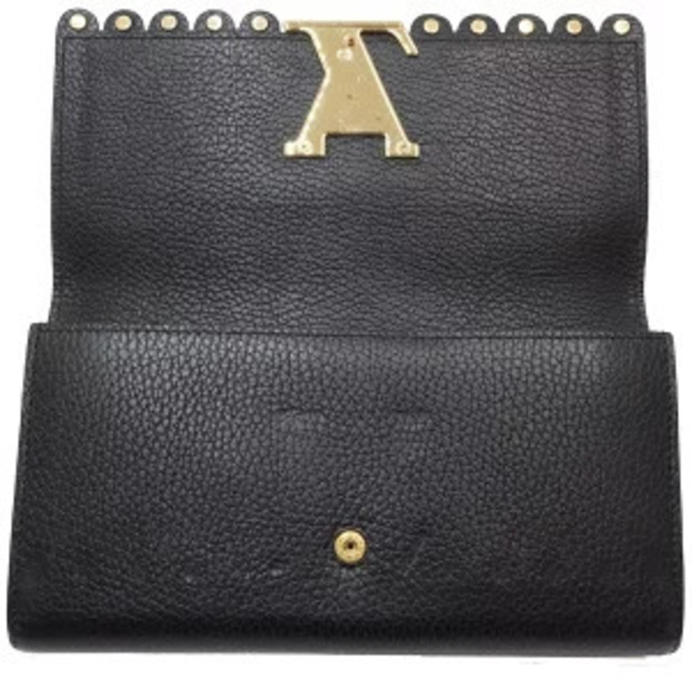 Louis Vuitton Portefeuille Capucines Long Wallet Taurillon Leather Black - Picture 6 of 8